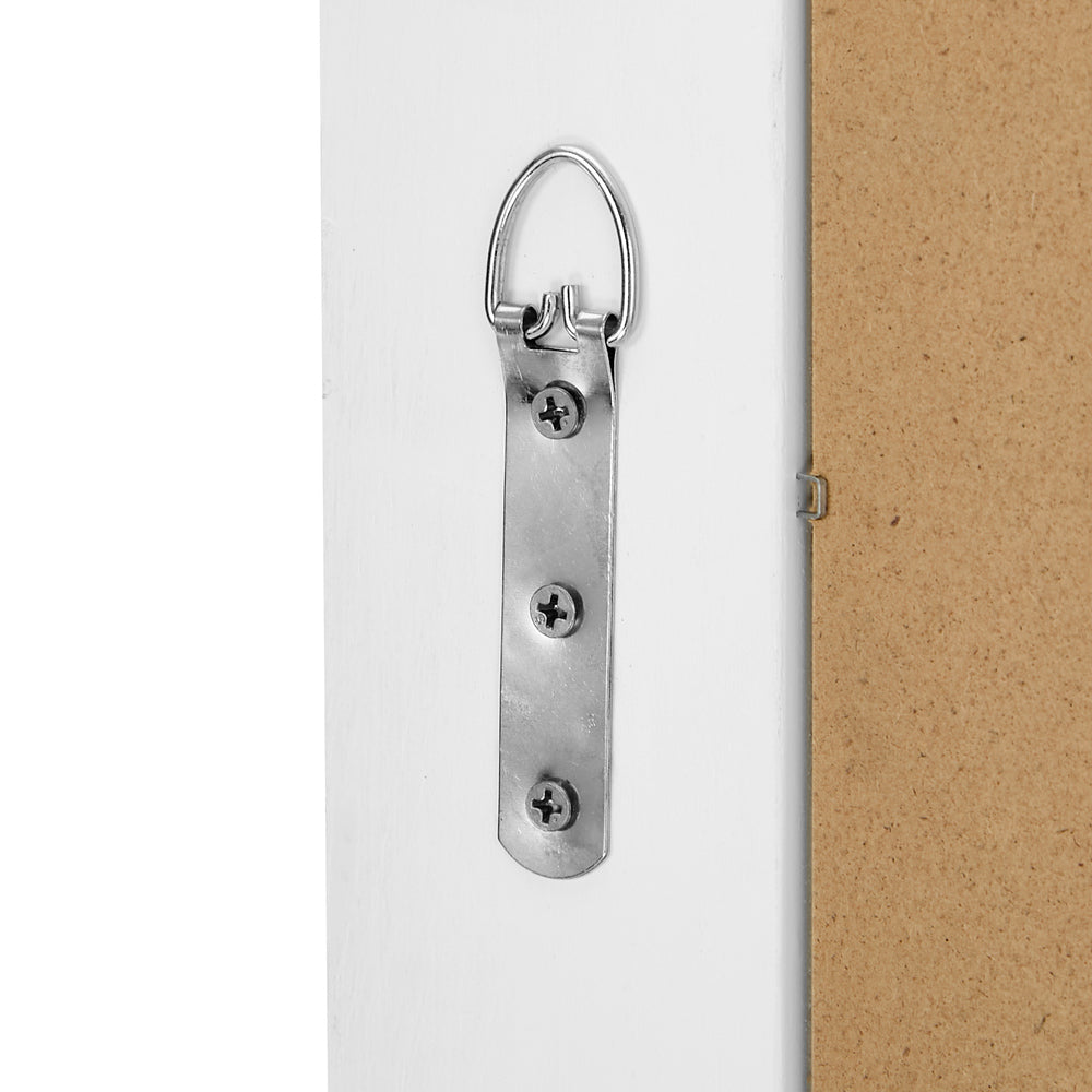 Full Length Arch Mirror 165x60cm White Wood Top Round Corner