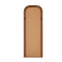 Full Length Arch Mirror 165x60cm Brown Wood Top Round Corner