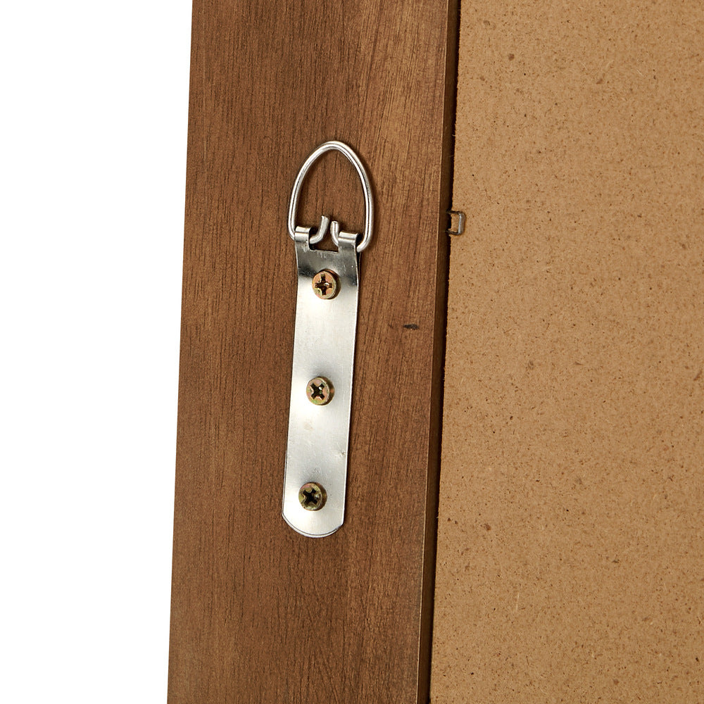 Full Length Arch Mirror 165x60cm Brown Wood Top Round Corner