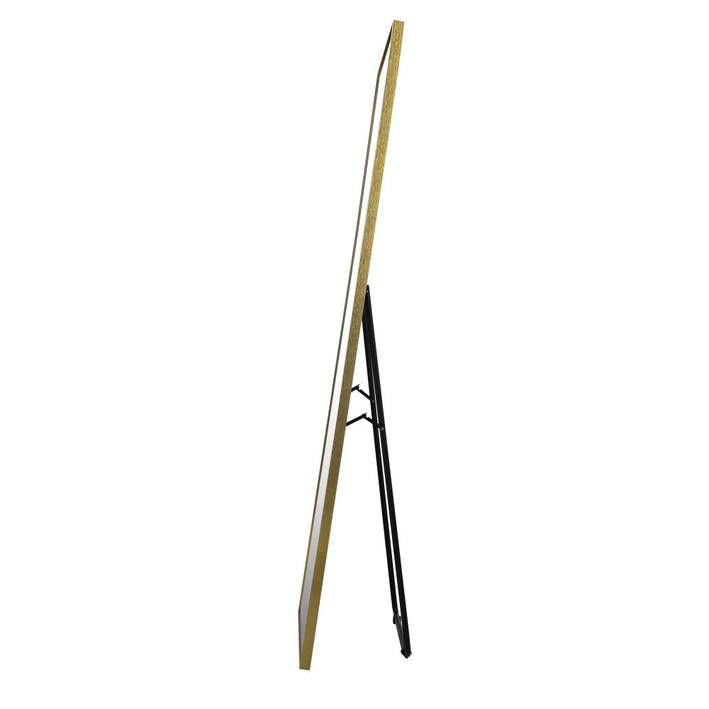 Full Length Mirror Rectangle Free Standing Gold