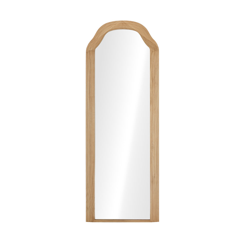Full Length Floor Makeup Mirror 165x60cm Natural Wood Bedroom