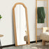 Full Length Floor Makeup Mirror 165x60cm Natural Wood Bedroom