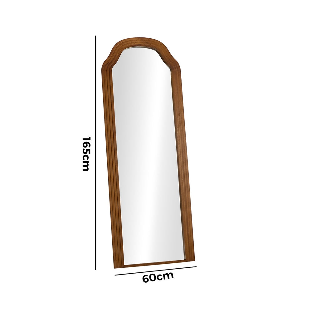 Full Length Floor Makeup Mirrors 165x60cm Brown Wood Bedroom