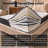 Giselle 18cm King Single Memory Foam Mattress Dual Feel Reversible Charcoal Foam