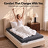 Giselle 18cm King Single Memory Foam Mattress Dual Feel Reversible Charcoal Foam