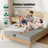 Cool Gel Memory Foam Mattress Charcoal 7-Zone Washable Bamboo Cover 15cm Double