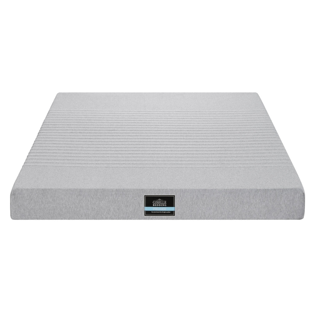 Cool Gel Memory Foam Mattress Charcoal 7-Zone Bamboo Cover 15cm Queen Size