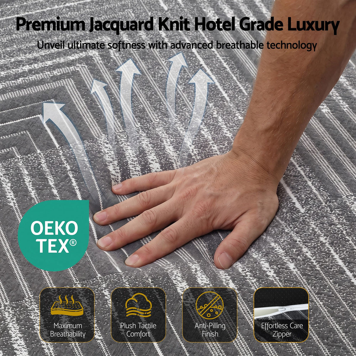 25cm Double Memory Foam Mattress Gel Infused Foam Removable Cover