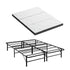 Folding Bed with Mattress Double – Bamboo Cover, Steel Frame, Portable 150kg