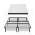 Folding Bed with Mattress Double – Bamboo Cover, Steel Frame, Portable 150kg