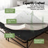 Folding Bed with Mattress Double – Bamboo Cover, Steel Frame, Portable 150kg