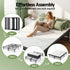 Folding Bed with Mattress Double – Bamboo Cover, Steel Frame, Portable 150kg