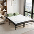 Folding Bed with Mattress Double – Bamboo Cover, Steel Frame, Portable 150kg