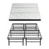 Giselle Folding Bed with Mattress Queen Portable Foldable Guest Bed Bamboo Cover