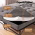 Double Folding Bed with Mattress Metal Frame Guest Bed 15cm Foam Foldable