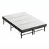 Giselle Double Folding Bed with Mattress 4 Fold Metal Frame Guest Bed Bamboo Cover