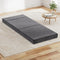 Single Folding Foam Mattress Portable Sofa Bed Grey 180x70x12cm