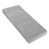 Folding Foam Mattress – Light Grey, Velvet Cover, Sofa/Bed, Washable