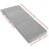 Folding Foam Mattress – Light Grey, Velvet Cover, Sofa/Bed, Washable