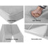 Folding Foam Mattress – Light Grey, Velvet Cover, Sofa/Bed, Washable