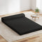 Foldable Foam Mattress Sofa Bed Convertible Guest Floor Mattress Black