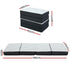 Folding Foam Mattress – Bamboo Cover, Sofa/Bed, High‑Density Foam, White/Grey