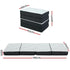 Folding Foam Mattress – Bamboo Cover, Sofa/Bed, High‑Density Foam, White/Grey