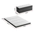 Foldable Double Mattress 4 Fold Foam Bed Bamboo Cover Guest Sleeping Mat