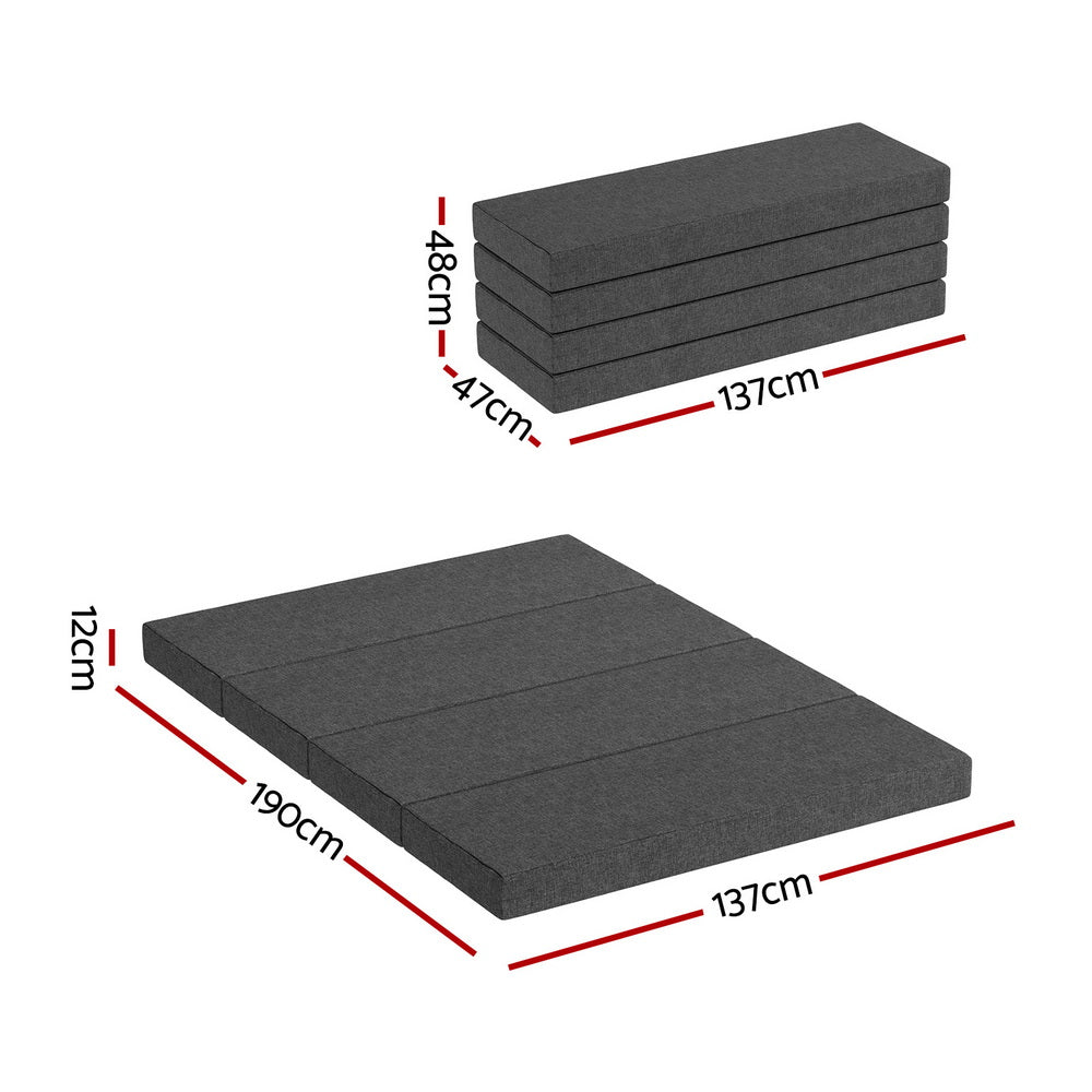 Foldable Mattress Folding Foam Mattresses Portable Mat Double
