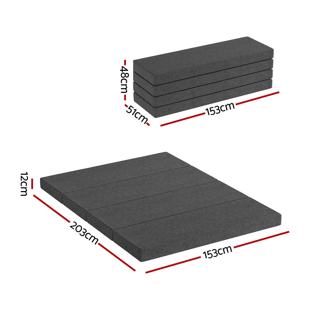 Foldable Mattress Folding Foam Mattresses Portable Mat Queen