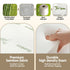Foldable Queen Mattress 3 Fold Foam Bed Bamboo Cover Guest Sleeping Mat
