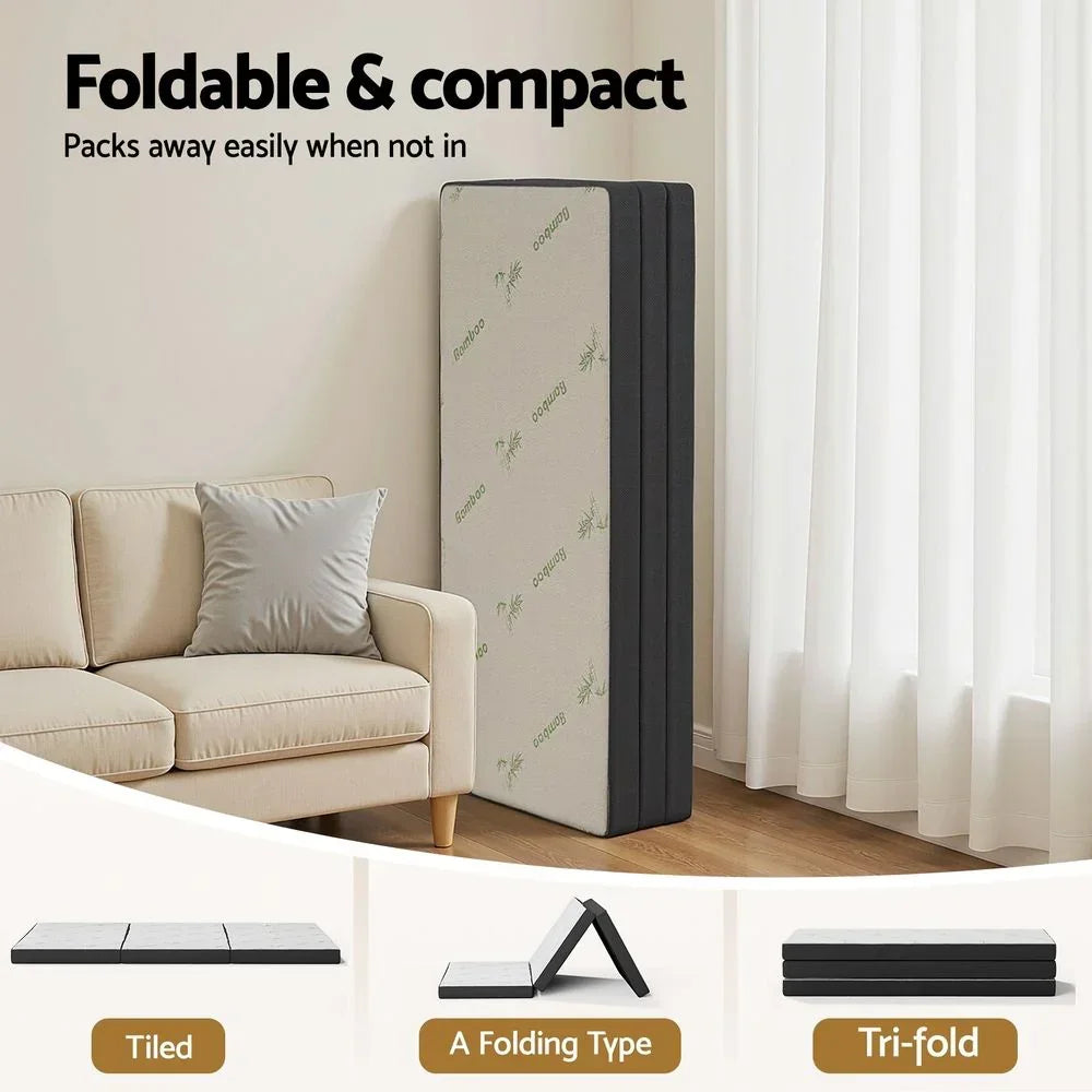 Foldable Mattress Folding Foam Mattresses Bamboo Queen