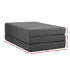 Foldable Foam Mattress Sofa Bed Double Guest Floor Mattress Dark Grey