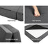 Foldable Foam Mattress Sofa Bed Double Guest Floor Mattress Dark Grey