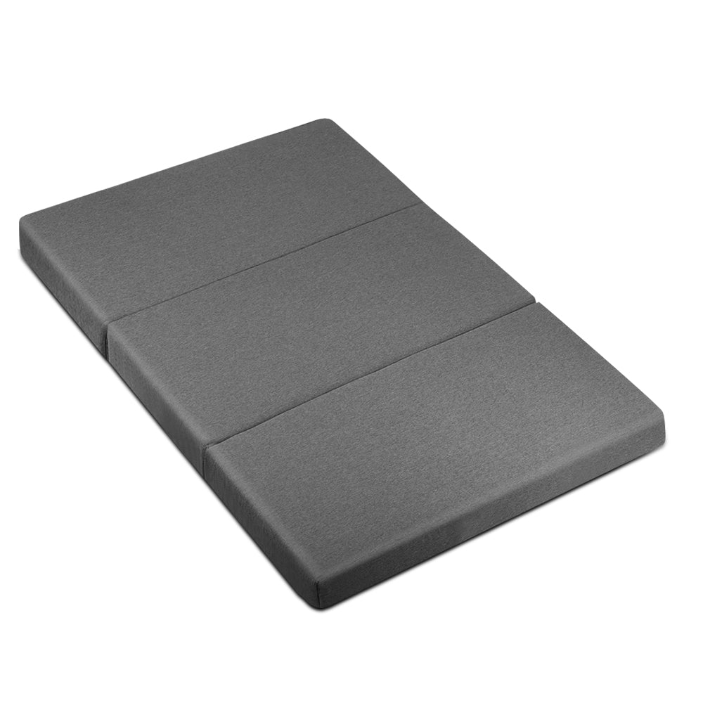 Foldable Mattress Folding Foam Double Grey