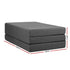 Foldable Foam Mattress Sofa Bed Double Guest Floor Mattress Dark Grey