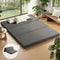 Queen Tri Fold Foam Mattress Grey Foldable Guest Bed Sofa Mattress