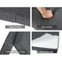 Queen Tri Fold Foam Mattress Grey Foldable Guest Bed Sofa Mattress