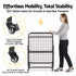 ARTISS Folding Bed with Mattress, Portable Rollaway 150kg Capacity 190CM
