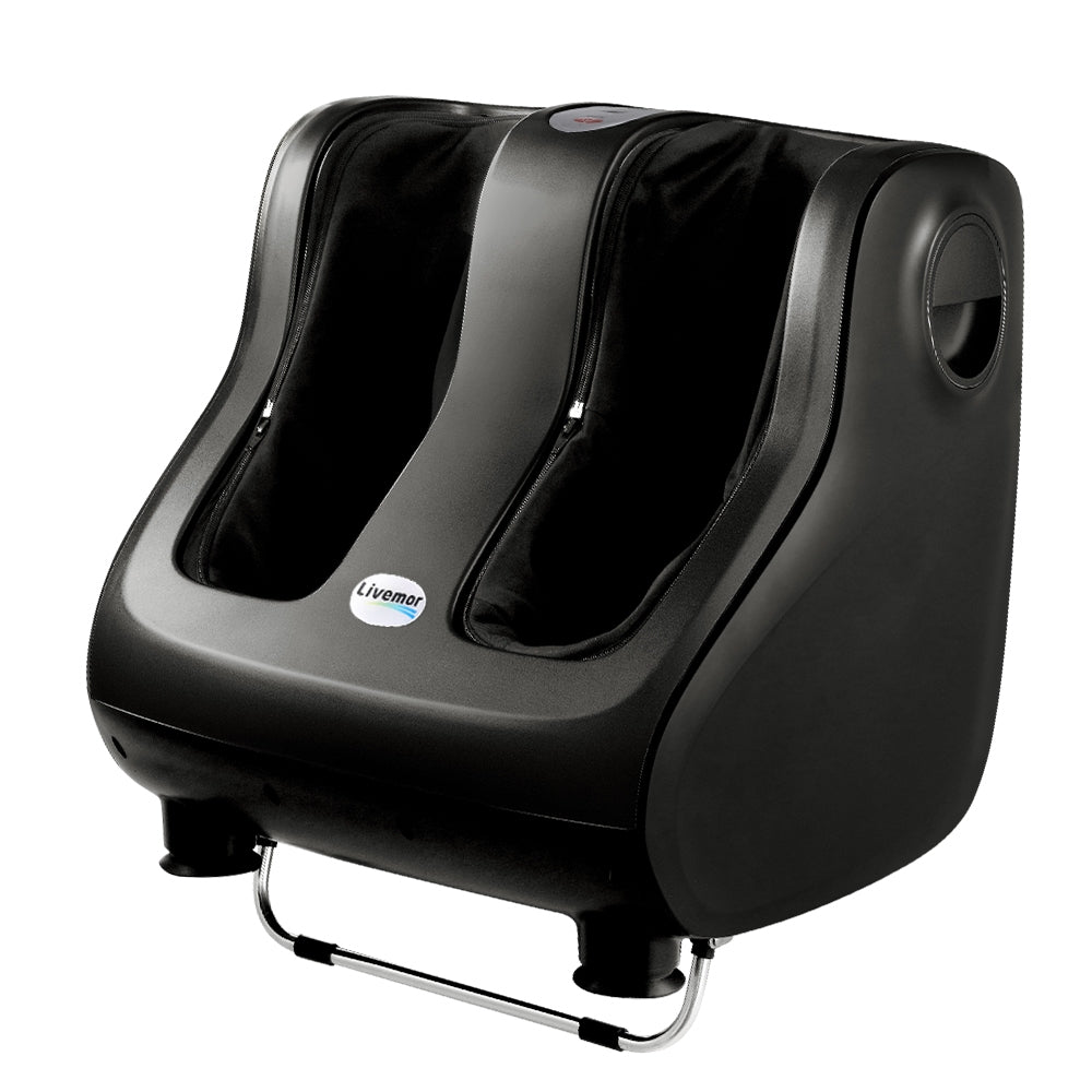 Foot Massager Shiatsu 80W 5-in-1 360° Kneading Calf Ankle 3 Levels Black