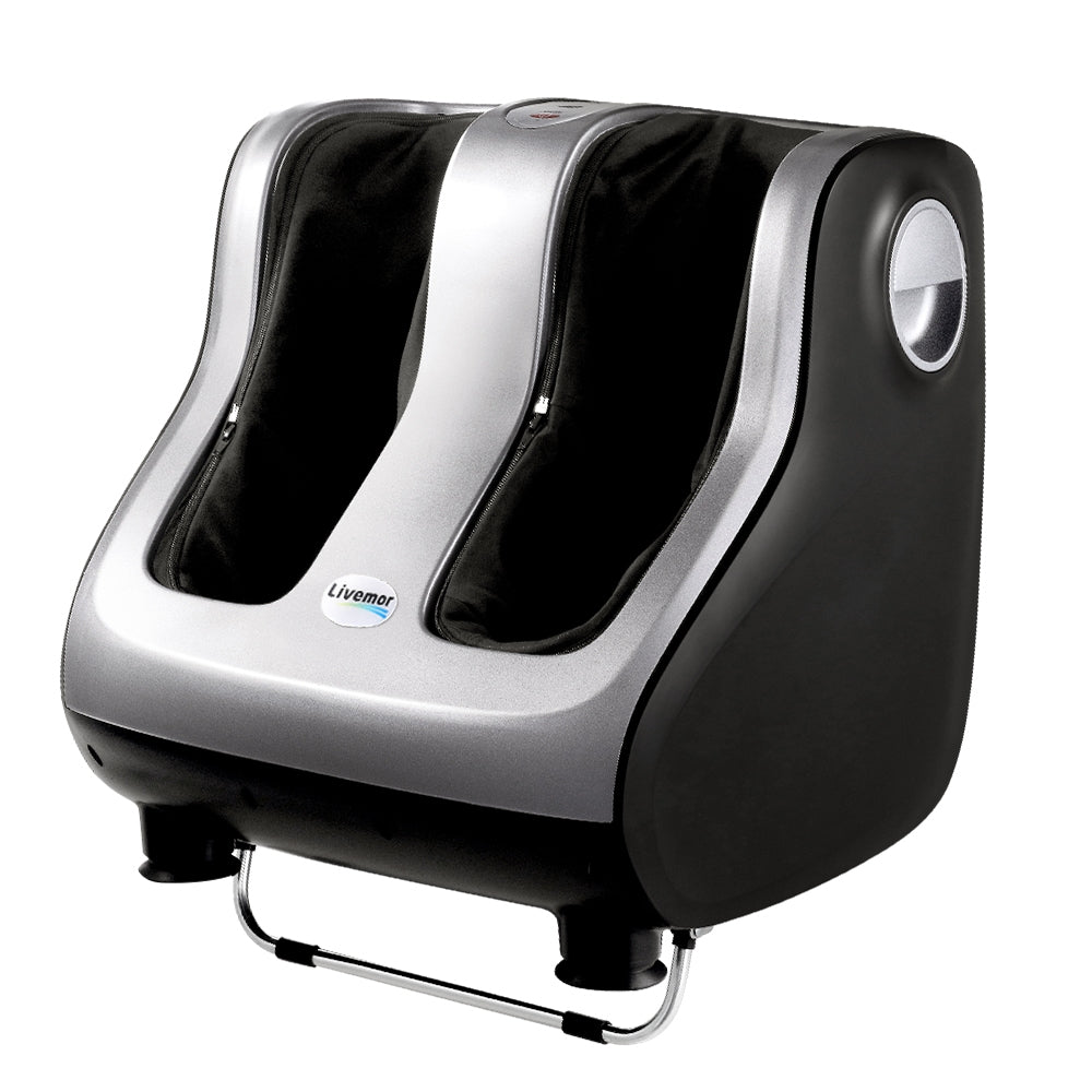 Foot Massager Shiatsu 80W 360° Kneading Calf Leg 3 Intensity Silver