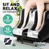 Foot Massager Shiatsu 80W 360° Kneading Ankle Calf Leg 3 Intensity Silver