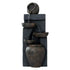 Solar Water Fountain Feature Cascading Outdoor Garden Fountain