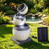 Gardeon 3 Tier Solar Fountain 52cm, Cascading Bowl Garden Water Feature, Grey