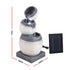 Gardeon 3 Tier Solar Fountain 52cm, Cascading Bowl Garden Water Feature, Grey
