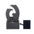 Gardeon Solar Fountain 5 Levels Cascading Water Feature Resin 50cm Black