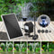 Solar Fountain Pump 250L/H LED Light Battery Rechargeable 5m Cable