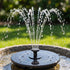 Gardeon Solar Fountain Pump for Bird Bath Water Feature 165L/h 1.35m Black