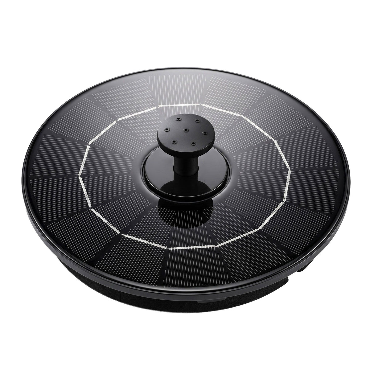 Gardeon Solar Fountain Pump for Bird Bath Water Feature 165L/h 1.35m Black