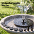 Gardeon Solar Fountain Pump for Bird Bath Water Feature 165L/h 1.35m Black